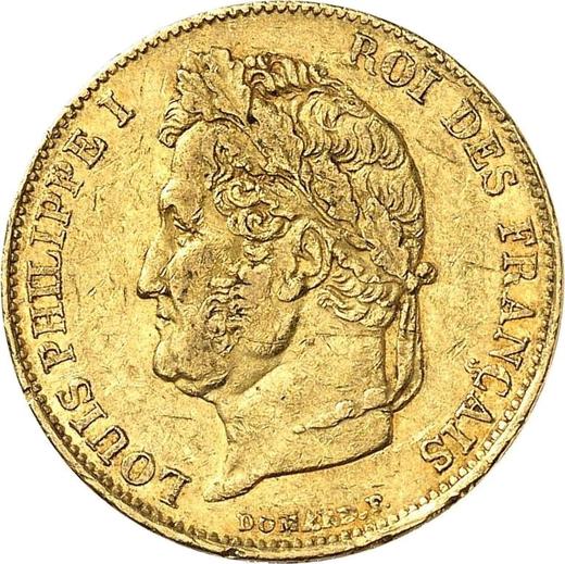 Obverse 20 Francs 1832 A "Type 1832-1848" - Gold Coin Value - France, Louis Philippe I