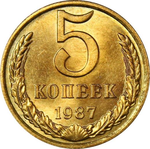 Reverse 5 Kopeks 1987 "Type 1961-1991" -  Coin Value - Russia, Soviet Union - USSR