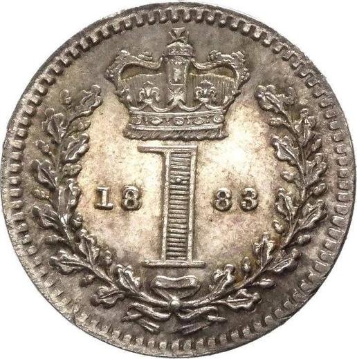 Rewers monety - 1 pens 1883 "Typ 1838-1887" - cena srebrnej monety - Wielka Brytania, Wiktoria