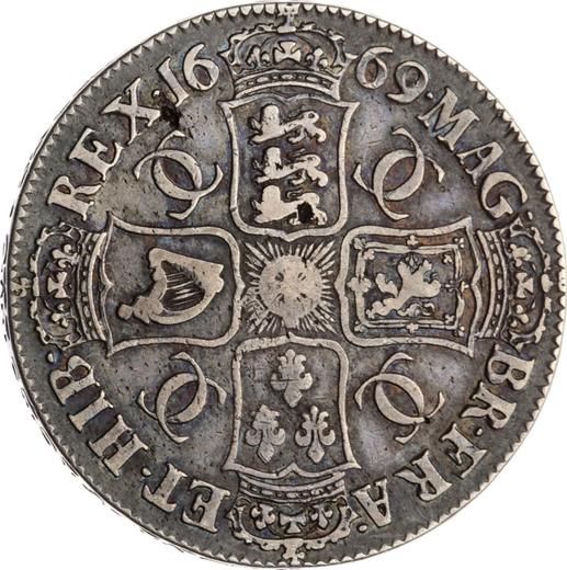 Reverse Crown 1669 "Second laureate bust" - Silver Coin Value - United Kingdom, Charles II