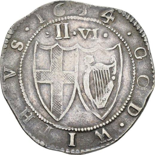 Reverse Halfcrown 1654 - Silver Coin Value - United Kingdom, Commonwealth