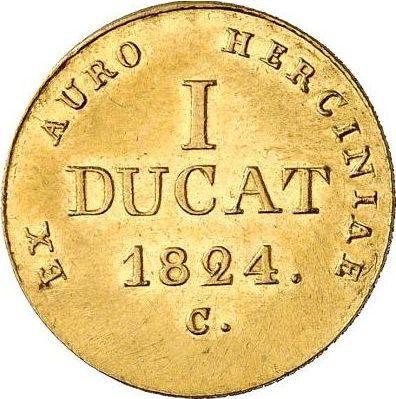 Reverse Ducat 1824 C - Gold Coin Value - Hanover, George IV