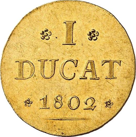 Reverse Ducat 1802 - Gold Coin Value - Wallmoden-Gimborn, Johann Ludwig