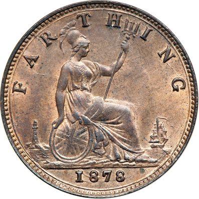 Reverse Farthing 1878 -  Coin Value - United Kingdom, Victoria
