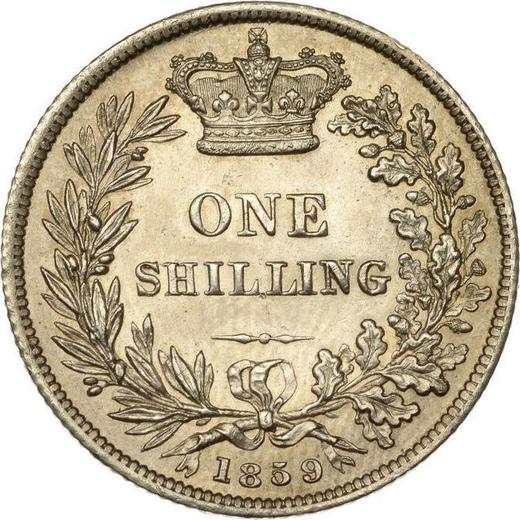 Reverse Shilling 1859 - Silver Coin Value - United Kingdom, Victoria