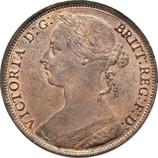 Avers 1 Penny 1887 "Typ 1860-1894" - Münze Wert - Großbritannien, Victoria