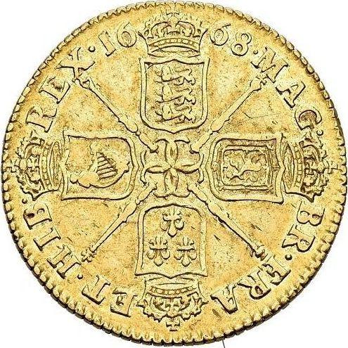 Reverse Guinea 1668 "Third laureate bust" - Gold Coin Value - United Kingdom, Charles II
