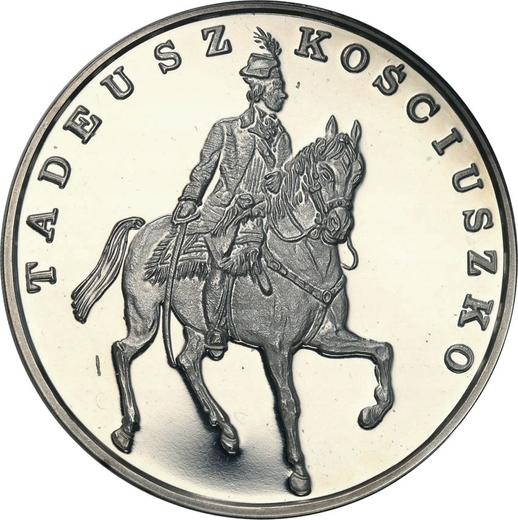 Reverse 100000 Zlotych 1990 "200th Anniversary of the Death of Tadeusz Kosciuszko" - Silver Coin Value - Poland, III Republic before denomination