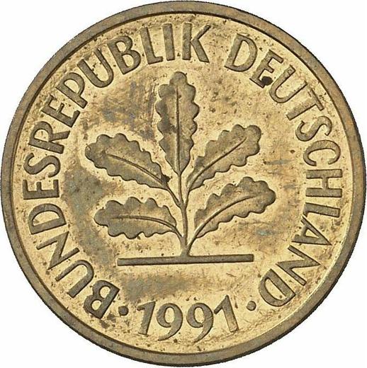 Reverse 5 Pfennig 1991 D - Coin Value - Germany, FRG