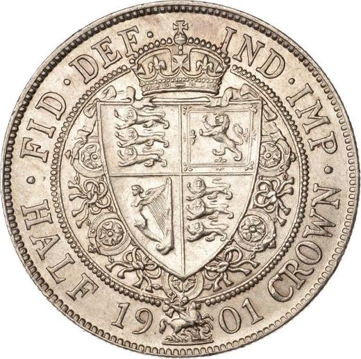 Rewers monety - 1/2 korony 1901 TB - cena srebrnej monety - Wielka Brytania, Wiktoria
