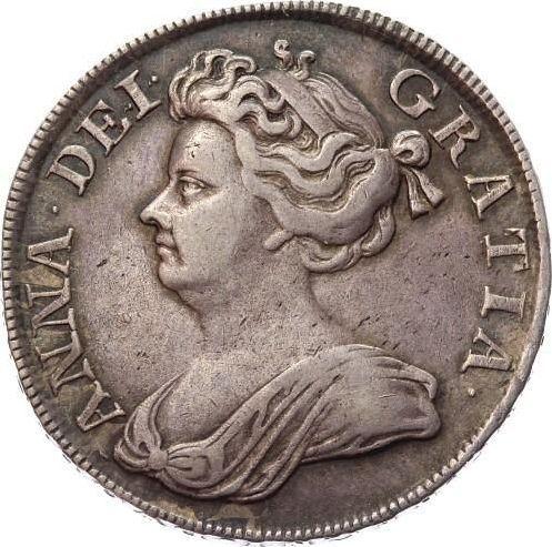 Obverse Halfcrown 1713 Roses and Plumes in angles - Silver Coin Value - United Kingdom, Anne