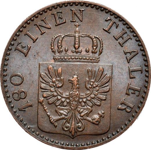 Obverse 2 Pfennig 1864 A - Coin Value - Prussia, William I