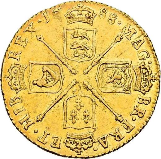 Reverse Guinea 1688 "Second laureate head" Elephant and castle - Gold Coin Value - United Kingdom, James II