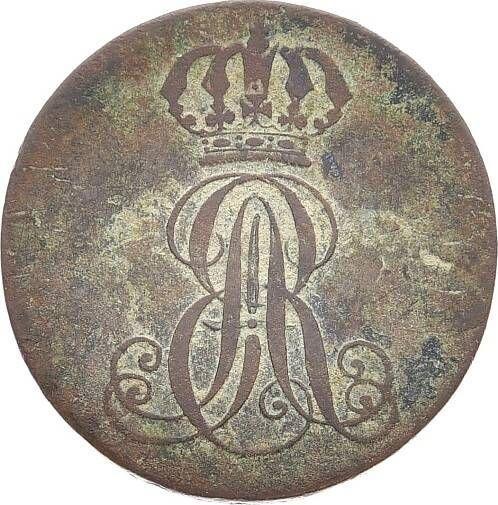 Obverse 2 Pfennig 1843 A - Coin Value - Hanover, Ernest Augustus