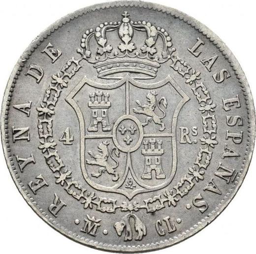 Reverse 4 Reales 1848 M CL "Type 1834-1849" - Silver Coin Value - Spain, Isabella II