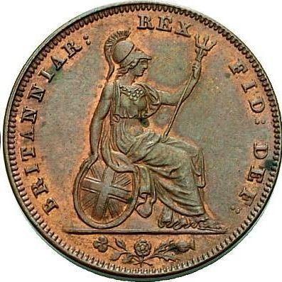 Revers 1 Farthing 1836 WW - Münze Wert - Großbritannien, Wilhelm IV