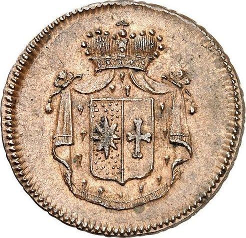 Аверс монеты - 3 пфеннига 1819 года F.W. - цена  монеты - Вальдек-Пирмонт, Георг Генрих