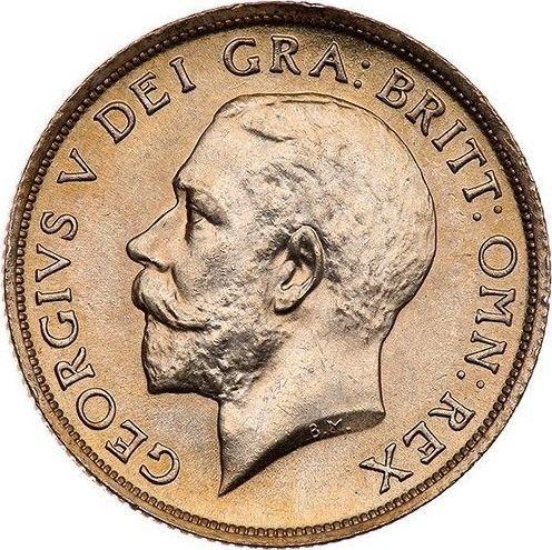 Awers monety - 1 szeląg 1916 - cena srebrnej monety - Wielka Brytania, Jerzy V