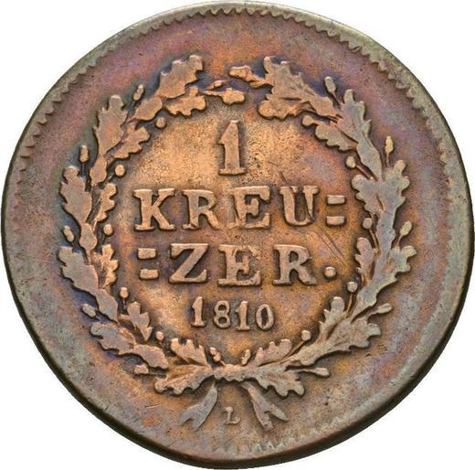 Reverse Kreuzer 1810 L -  Coin Value - Nassau, Frederick Augustus