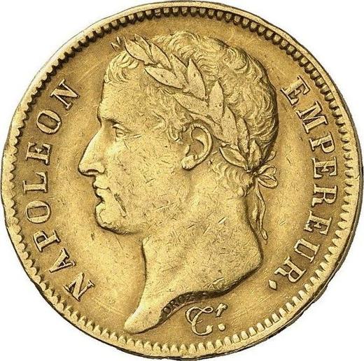 Obverse 40 Francs 1809 W "Type 1809-1813" - Gold Coin Value - France, Napoleon I