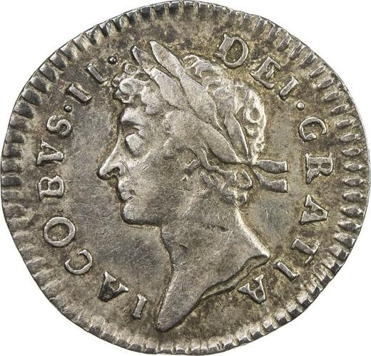 Obverse Penny 1686 - Silver Coin Value - United Kingdom, James II