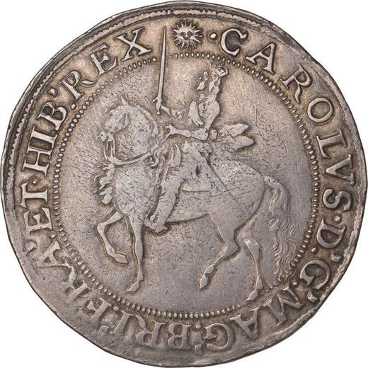 Obverse Crown no date (1642-1649) "Fifth type of horseman" - Silver Coin Value - United Kingdom, Charles I