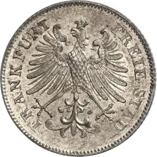 Obverse 6 Kreuzer 1846 "Type 1846-1856" - Silver Coin Value - Frankfurt am Main, Free City