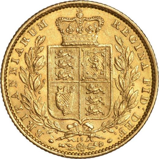 Reverse Sovereign 1869 WW "Shield" - Gold Coin Value - United Kingdom, Victoria