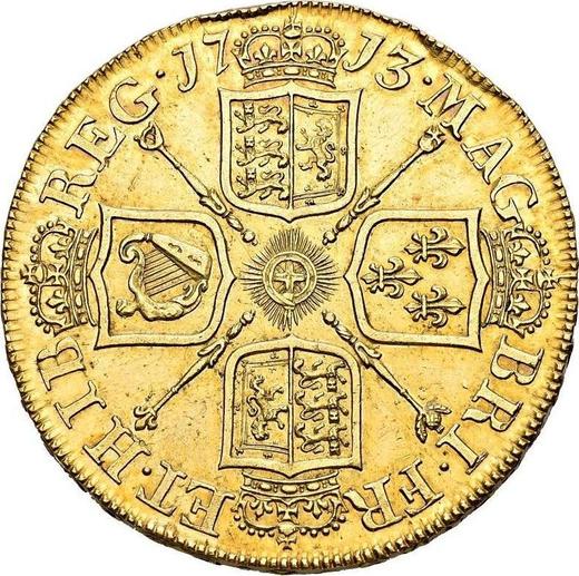 Reverso 5 guineas 1713 "Después de la unificación" - valor de la moneda de oro - Gran Bretaña, Ana