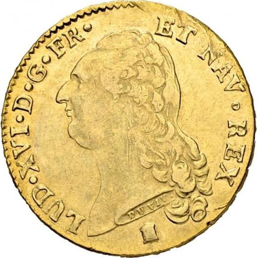 Avers Doppelter Louis d'or 1787 K - Goldmünze Wert - Frankreich, Ludwig XVI
