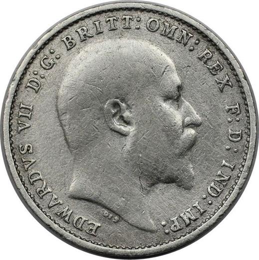 Obverse Threepence 1905 - Silver Coin Value - United Kingdom, Edward VII