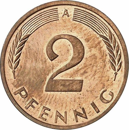 Obverse 2 Pfennig 1992 A - Coin Value - Germany, FRG