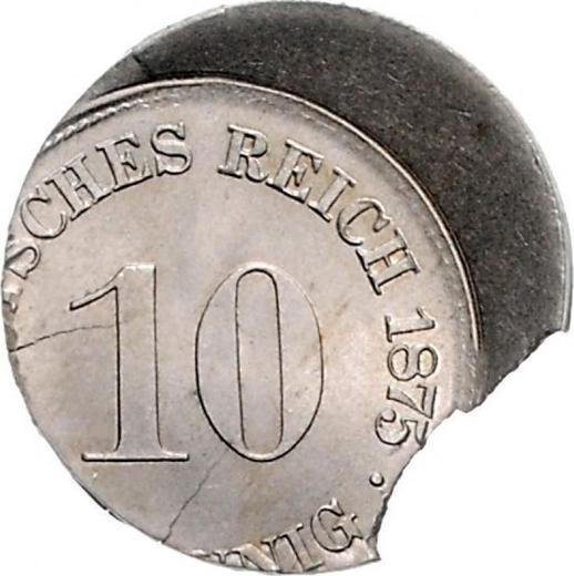 Obverse 10 Pfennig 1873-1889 "Type 1873-1889" Off-center strike - Coin Value - Germany, German Empire