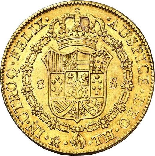 Reverse 8 Escudos 1807 Mo TH - Gold Coin Value - Mexico, Charles IV