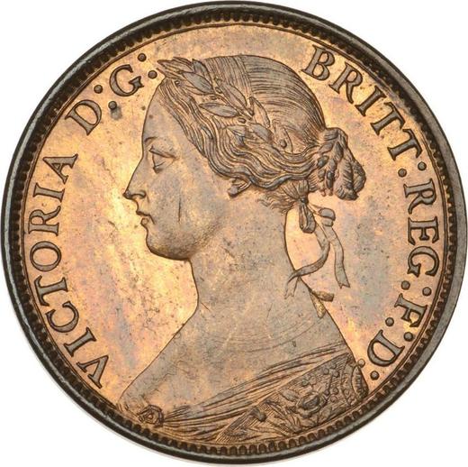 Obverse Farthing 1869 -  Coin Value - United Kingdom, Victoria