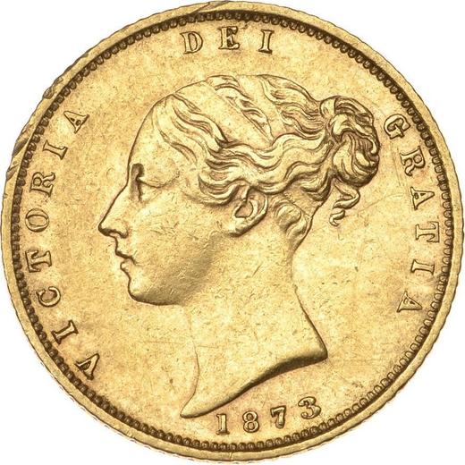 Obverse Half Sovereign 1873 - Gold Coin Value - United Kingdom, Victoria