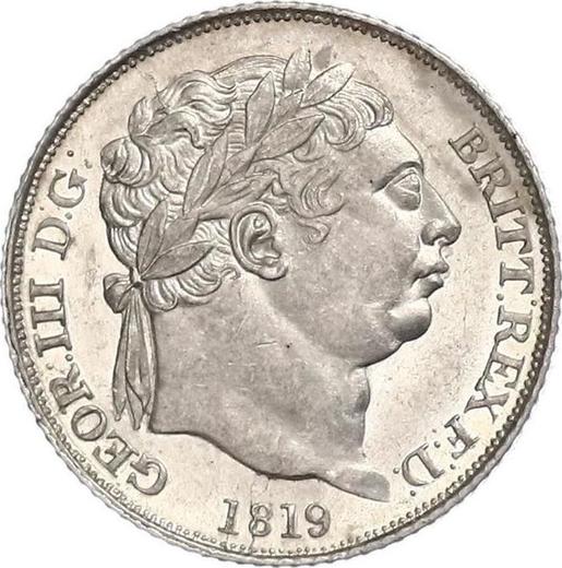 Obverse Sixpence 1819 - Silver Coin Value - United Kingdom, George III