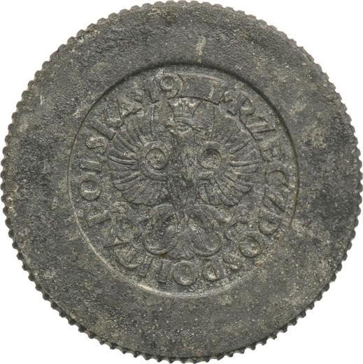 Obverse Pattern 5 Groszy 1939 Zinc -  Coin Value - Poland, German Occupation