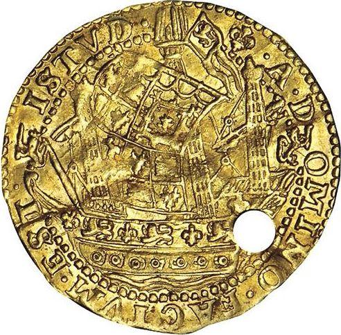 Reverse Angel no date (1619-1625) "Third coinage" Hole - Gold Coin Value - United Kingdom, James I