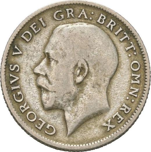 Obverse Sixpence 1921 - Silver Coin Value - United Kingdom, George V