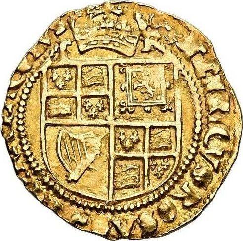 Реверс монеты - 1 крона без года (1604-1619) "Третий бюст" - цена золотой монеты - Великобритания, Яков I