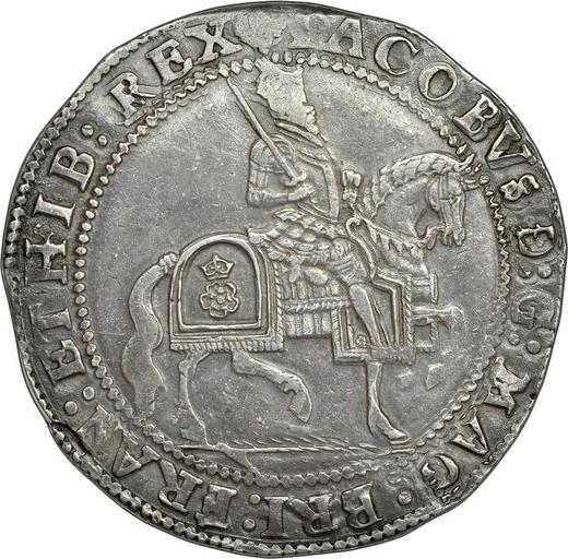 Obverse Crown no date (1619-1625) "Third coinage" Plume above the shield - Coin Value - United Kingdom, James I