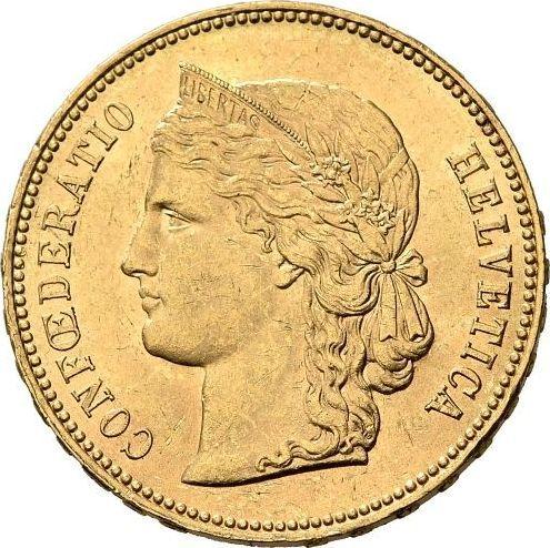 Obverse 20 Francs 1894 B - Gold Coin Value - Switzerland, Confederation