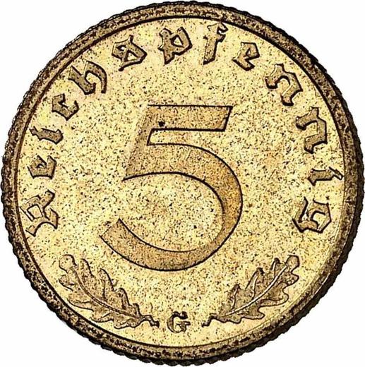 Obverse 5 Reichspfennig 1937 G "Type 1936-1939" -  Coin Value - Germany, Third Reich