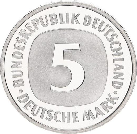Awers monety - 5 marek 1983 D - cena  monety - Niemcy, RFN