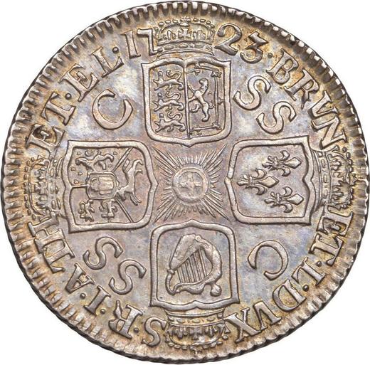 Reverse Shilling 1723 "Second draped bust" "SS" and "C" in angles - Silver Coin Value - United Kingdom, George I