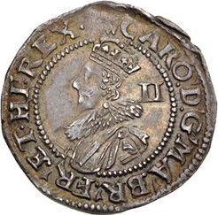 Obverse 2 Pence (Halfgroat) no date (1625-1642) "Third draped bust" - Silver Coin Value - United Kingdom, Charles I