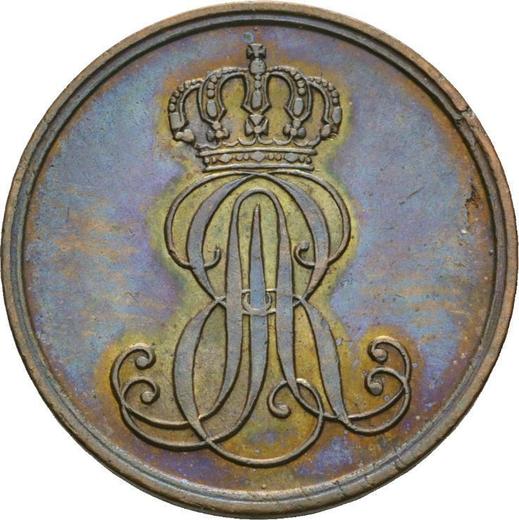 Obverse 1 Pfennig 1848 B -  Coin Value - Hanover, Ernest Augustus