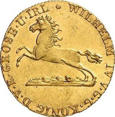 Obverse Ducat 1831 C - Gold Coin Value - Hanover, William IV
