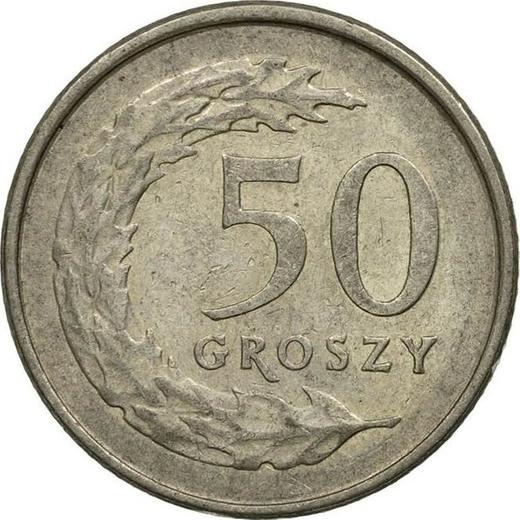 Reverse 50 Groszy 1991 MW -  Coin Value - Poland, III Republic after denomination